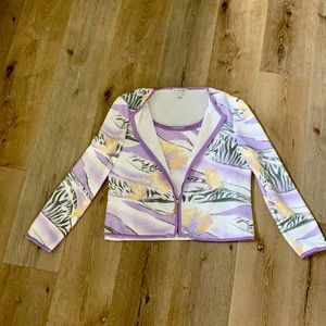 Saint John sport by Marie Gray two piece sweater set size medium.